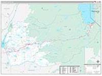 El Dorado, Ca Carrier Route Wall Map